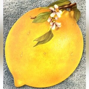 ITALY Flat Lemon Melamine Cutting Board ,Serving Plate,Charcuterie. Made In